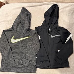 Nike Kids' Gray and Black Hoodies with Logo